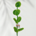 40 PCS * Handmade Pipe Cleaner Green Eucalyptus Leaves Artificial Simulation Indoor Home Desktop Party Wedding Decor