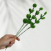 40 PCS * Handmade Pipe Cleaner Green Eucalyptus Leaves Artificial Simulation Indoor Home Desktop Party Wedding Decor