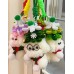 Christmas Tree Gift Puppy dog Thick Pipe Cleaners Craft Dog , Handmade Pipecleaners Dog Mini Cute Animal Christmas Gift 
