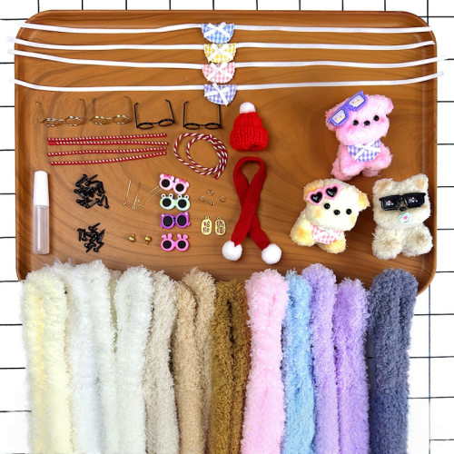 72 PCS Pipe Cleaner Craft Kit DIY Animal Puppy Dog Pup Kit Creative Gifts, Christmas Stocking Stuffers & Classroom Prizes, Gifts for age 8+