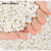 6000 Pcs 4mm Pearl Beads with Hole, Round Shapes Pearls for Crafting, Loose Pearl Beads for Jewelry Making, Pearls for Jewelry Making, Decoration, DIY Crafts, Stuffing