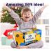 Storage Box Arts and Crafts Supplies for Kids -Christmas Crafts Kits with Pipe Cleaners, Construction Paper, Pom poms Googly Eyes, Crafts for Kids Ages 4-8, School Craft Projects, Birathday Gifts for Girls