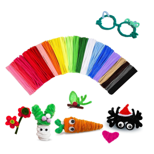 Pipe Cleaners Craft Bulk,Kids Toys & Games Gifts,300pcs Arts Crafts,Chenille Stems Art Supplies for Projects Creative DIY Room Decor,Christmas Decorations,Juegos para Niños Fidget Toys for Ages 5-7