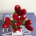 2 PCS * Handmade Pipe Cleaner Red Love Heart Green Leaves with Flowers Potted Plant Artificial Simulation Flowers Indoor Home Desktop Party Wedding Decor 2 PCS * Handmade Pipe Cleaner Red Love Heart Green Leaves with Flowers Potted Plant Artificial Simulation Flowers Indoor Home Desktop Party Wedding Decor