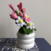 Handmade Pipe Cleaner White Daisy Flower Pink Love Heart Green Leaves with Flowers Potted Plant Artificial Simulation Flowers Indoor Home Desktop Party Wedding Decor Handmade Pipe Cleaner White Daisy Flower Pink Love Heart Green Leaves with Flowers Potted Plant Artificial Simulation Flowers Indoor Home Desktop Party Wedding Decor