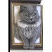Head & Paws Pet Portraits Handmade 3D Cat Wool Needle Felt Portraits with Wooden Frame | PetsMatter