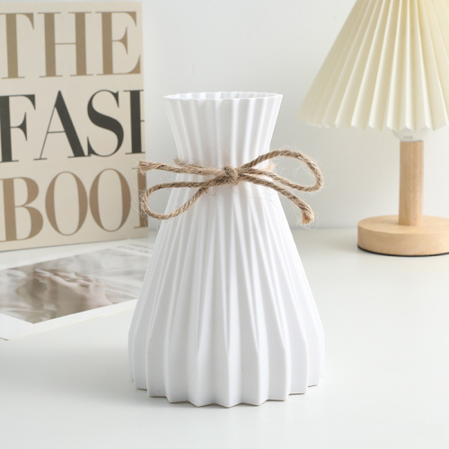 2PC* Water Ripple Plastic Vase Home Living Room Office Flower Arrangement Decoration Crafts Wedding Table Center Vase Ornament