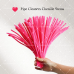 AK-04 Plum Red Pipe Cleaners Chenille Stems Fuzzy Stick Twisting Stick DIY Art Craft Supplies Bending Wires for Kids School Education Adults Floral Arrangement