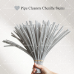 AK-14 Light Gray Pipe Cleaners Chenille Stems Fuzzy Stick Twisting Stick DIY Art Craft Supplies Bending Wires for Kids School Education Adults Floral Arrangement