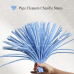 AK-50 Light Blue Pipe Cleaners Chenille Stems Fuzzy Stick Twisting Stick DIY Art Craft Supplies Bending Wires for Kids School Education Adults Floral Arrangement