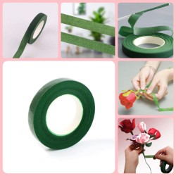 4 PCS * 1.2 cm width Floral Tapes for Bouquet Stem Wrap and Florist Craft Projects Decorations