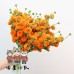 20 PCS * Handmade Pipe Cleaner Persimmon Green Leaves Artificial Simulation Flower Indoor Home Desktop Party Wedding Decor