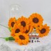 170 PCS * Pipe Cleaner Chenille Stems Handmade Sunflower Making Kit DIY Art Flower Bouquet Craft Set Hot Glue Sticks Tape 