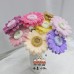10 PCS * Handmade Pipe Cleaner Gerbera Flowers Artificial Simulation Flower Indoor Home Desktop Party Wedding Decor