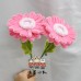 10 PCS * Handmade Pipe Cleaner Gerbera Flowers Artificial Simulation Flower Indoor Home Desktop Party Wedding Decor