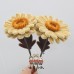 10 PCS * Handmade Pipe Cleaner Gerbera Flowers Artificial Simulation Flower Indoor Home Desktop Party Wedding Decor