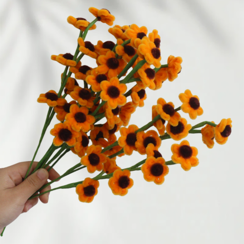 30 PCS * Handmade Pipe Cleaner Golden 6 Daisy Flowers Artificial Simulation Flower Indoor Home Desktop Party Wedding Decor 30 PCS * Handmade Pipe Cleaner Golden 6 Daisy Flowers Artificial Simulation Flower Indoor Home Desktop Party Wedding Decor