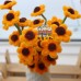 30 PCS * Handmade Pipe Cleaner Golden 6 Daisy Flowers Artificial Simulation Flower Indoor Home Desktop Party Wedding Decor 30 PCS * Handmade Pipe Cleaner Golden 6 Daisy Flowers Artificial Simulation Flower Indoor Home Desktop Party Wedding Decor