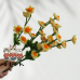 30 PCS * Handmade Pipe Cleaner 5 Daisy Flowers Green Leaf Artificial Simulation Flower Indoor Home Desktop Party Wedding Decor