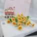 30 PCS * Handmade Pipe Cleaner 5 Daisy Flowers Green Leaf Artificial Simulation Flower Indoor Home Desktop Party Wedding Decor