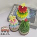 2 PCS * Handmade Pipe Cleaner Multi-color Mini Christmas Tree Artificial Simulation Indoor Home Desktop Party Christmas Decor 