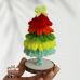 2 PCS * Handmade Pipe Cleaner Multi-color Mini Christmas Tree Artificial Simulation Indoor Home Desktop Party Christmas Decor 