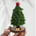 2 PCS * Handmade Pipe Cleaner Multi-color Mini Christmas Tree Artificial Simulation Indoor Home Desktop Party Christmas Decor 