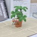 2PCS * Handmade Pipe Cleaner Green Money Tree Potted Plant Artificial Simulation Indoor Home Desktop Party Wedding Decor 2PCS * Handmade Pipe Cleaner Green Money Tree Potted Plant Artificial Simulation Indoor Home Desktop Party Wedding Decor