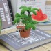 2PCS * Handmade Pipe Cleaner Green Money Tree Potted Plant Artificial Simulation Indoor Home Desktop Party Wedding Decor 2PCS * Handmade Pipe Cleaner Green Money Tree Potted Plant Artificial Simulation Indoor Home Desktop Party Wedding Decor