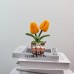 2PCS * Handmade Pipe Cleaner Golden Tulip Flowers Green Leaves Potted Plant Artificial Simulation Flowers Indoor Home Desktop Party Wedding Decor 2PCS * Handmade Pipe Cleaner Golden Tulip Flowers Green Leaves Potted Plant Artificial Simulation Flowers Indoor Home Desktop Party Wedding Decor