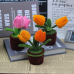 40 PCS * Pipe Cleaner Chenille Stems Handmade Golden Tulip Flowers Potted Plant Making Kit DIY Art Flower Bouquet Craft Set 40 PCS * Pipe Cleaner Chenille Stems Handmade Golden Tulip Flowers Potted Plant Making Kit DIY Art Flower Bouquet Craft Set
