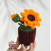 33 PCS * Pipe Cleaner Chenille Stems Handmade Sunflower Potted Plant Making Kit DIY Art Flower Bouquet Craft Set 33 PCS * Pipe Cleaner Chenille Stems Handmade Sunflower Potted Plant Making Kit DIY Art Flower Bouquet Craft Set