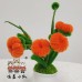 4PCS * Handmade Pipe Cleaner 6 Persimmons & Green Leaves Potted Plant Artificial Simulation Flowers Indoor Home Desktop Party Wedding Decor 4PCS * Handmade Pipe Cleaner 6 Persimmons & Green Leaves Potted Plant Artificial Simulation Flowers Indoor Home Desktop Party Wedding Decor