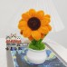 4 PCS * Handmade Pipe Cleaner Golden Sunflower Green Leaves Potted Plant Artificial Simulation Flowers Indoor Home Desktop Party Wedding Decor 4 PCS * Handmade Pipe Cleaner Golden Sunflower Green Leaves Potted Plant Artificial Simulation Flowers Indoor Home Desktop Party Wedding Decor