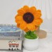 4 PCS * Handmade Pipe Cleaner Golden Sunflower Green Leaves Potted Plant Artificial Simulation Flowers Indoor Home Desktop Party Wedding Decor 4 PCS * Handmade Pipe Cleaner Golden Sunflower Green Leaves Potted Plant Artificial Simulation Flowers Indoor Home Desktop Party Wedding Decor