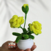 4PCS * Handmade Pipe Cleaner Gradient Color Rose Flower Green Leaves Potted Plant Artificial Simulation Flowers Indoor Home Desktop Party Wedding Decor 4PCS * Handmade Pipe Cleaner Gradient Color Rose Flower Green Leaves Potted Plant Artificial Simulation Flowers Indoor Home Desktop Party Wedding Decor