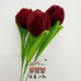 10 PCS * Handmade Pipe Cleaner Fat Tulip Flower Green Leaves Artificial Simulation Flower Indoor Home Desktop Party Wedding Decor
