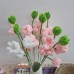 70 PCS * Pipe Cleaner Chenille Stems Handmade Lily of the Valley Making Kit DIY Art Flower Bouquet Craft Set Hot Glue Sticks Tape 