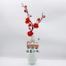 10 PCS * Handmade Pipe Cleaner Red Plum Blossom Artificial Simulation Flower Indoor Home Desktop Party Wedding Decor 10 PCS * Handmade Pipe Cleaner Red Plum Blossom Artificial Simulation Flower Indoor Home Desktop Party Wedding Decor