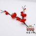 100 PCS * Pipe Cleaner Chenille Stems Red Plum Blossom Making Kit DIY Art Flower Bouquet Craft Set