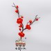 10 PCS * Handmade Pipe Cleaner Red Plum Blossom Artificial Simulation Flower Indoor Home Desktop Party Wedding Decor 10 PCS * Handmade Pipe Cleaner Red Plum Blossom Artificial Simulation Flower Indoor Home Desktop Party Wedding Decor