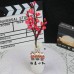 10 PCS * Handmade Pipe Cleaner Plum Blossom Artificial Simulation Flower Indoor Home Desktop Party Wedding Decor