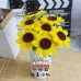 20 PCS * Handmade Pipe Cleaner Yolk Sunflower Green Leaves Artificial Simulation Flower Indoor Home Desktop Party Wedding Decor 20 PCS * Handmade Pipe Cleaner Yolk Sunflower Green Leaves Artificial Simulation Flower Indoor Home Desktop Party Wedding Decor