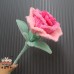 2 PCS * Handmade Pipe Cleaner Rose Flower Green Leaves Artificial Simulation Flower Indoor Home Desktop Party Wedding Decor 