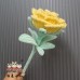 2 PCS * Handmade Pipe Cleaner Rose Flower Green Leaves Artificial Simulation Flower Indoor Home Desktop Party Wedding Decor 