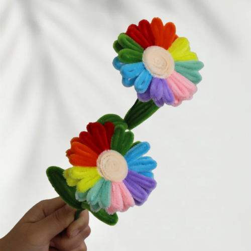 20 PCS * Handmade Pipe Cleaner Multicolor Sunflower Green Leaves Artificial Simulation Flower Indoor Home Desktop Party Wedding Decor 20 PCS * Handmade Pipe Cleaner Multicolor Sunflower Green Leaves Artificial Simulation Flower Indoor Home Desktop Party Wedding Decor