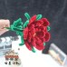 4 PCS * Handmade Pipe Cleaner Peony Flower Green Leaves Artificial Simulation Flower Indoor Home Desktop Party Wedding Decor dmade Pipe Cleaner Daisy Green Leaves Artificial Simulation Flower Indoor Home Desktop Party Wedding Decor