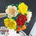 4 PCS * Handmade Pipe Cleaner Peony Flower Green Leaves Artificial Simulation Flower Indoor Home Desktop Party Wedding Decor dmade Pipe Cleaner Daisy Green Leaves Artificial Simulation Flower Indoor Home Desktop Party Wedding Decor