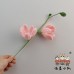 20 PCS * Handmade Pipe Cleaner Butterfly Orchid Flower Green Leaves Artificial Simulation Flower Indoor Home Desktop Party Wedding Decor 