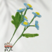 30 PCS * Handmade Pipe Cleaner Daisy Flower Green Leaves Artificial Simulation Flower Indoor Home Desktop Party Wedding Decor 
